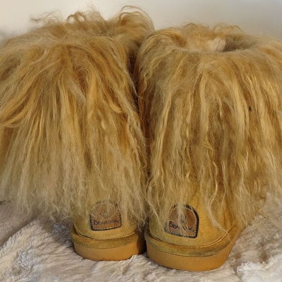 BearPaw Boo Curly Lamb Fur Lined Boots - Picture 3 of 6
